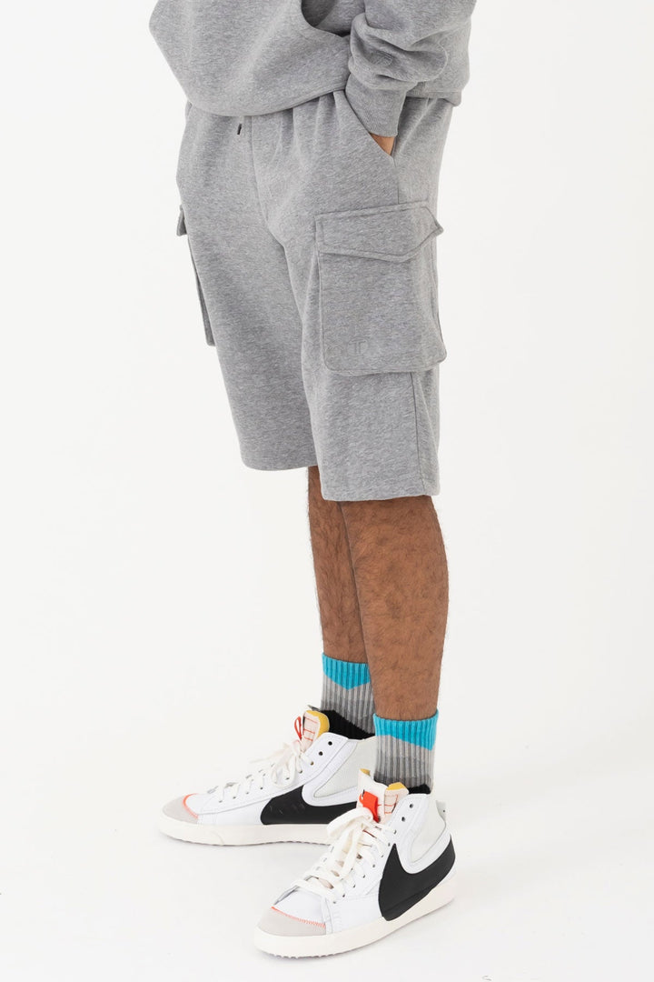 Grey Shorts Side View