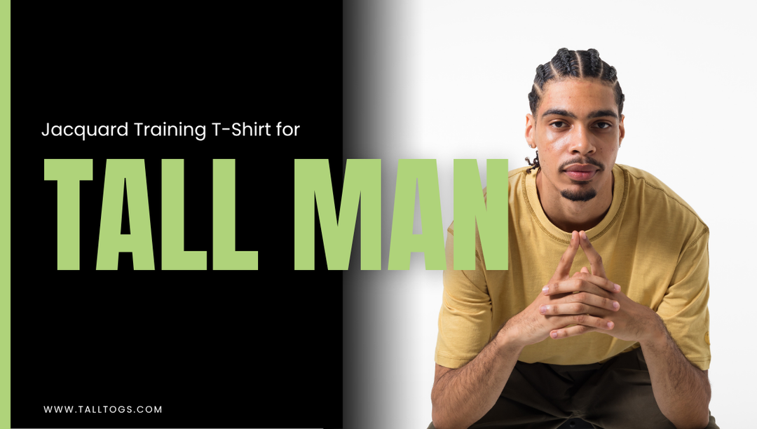 Jacquard Training T-Shirt for Tall Men – Elevate Your Performance and Your Fit