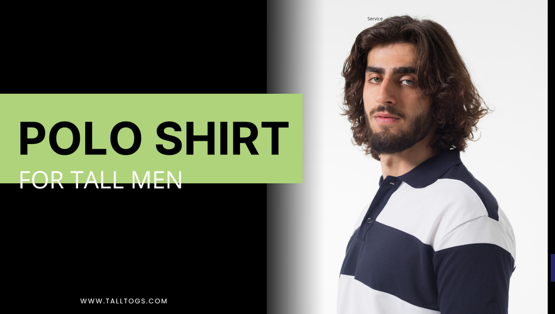 Linen Blend Ribbed Knit Polo Shirt for Tall Men: Where Sophistication Meets Tall-Fit Precision