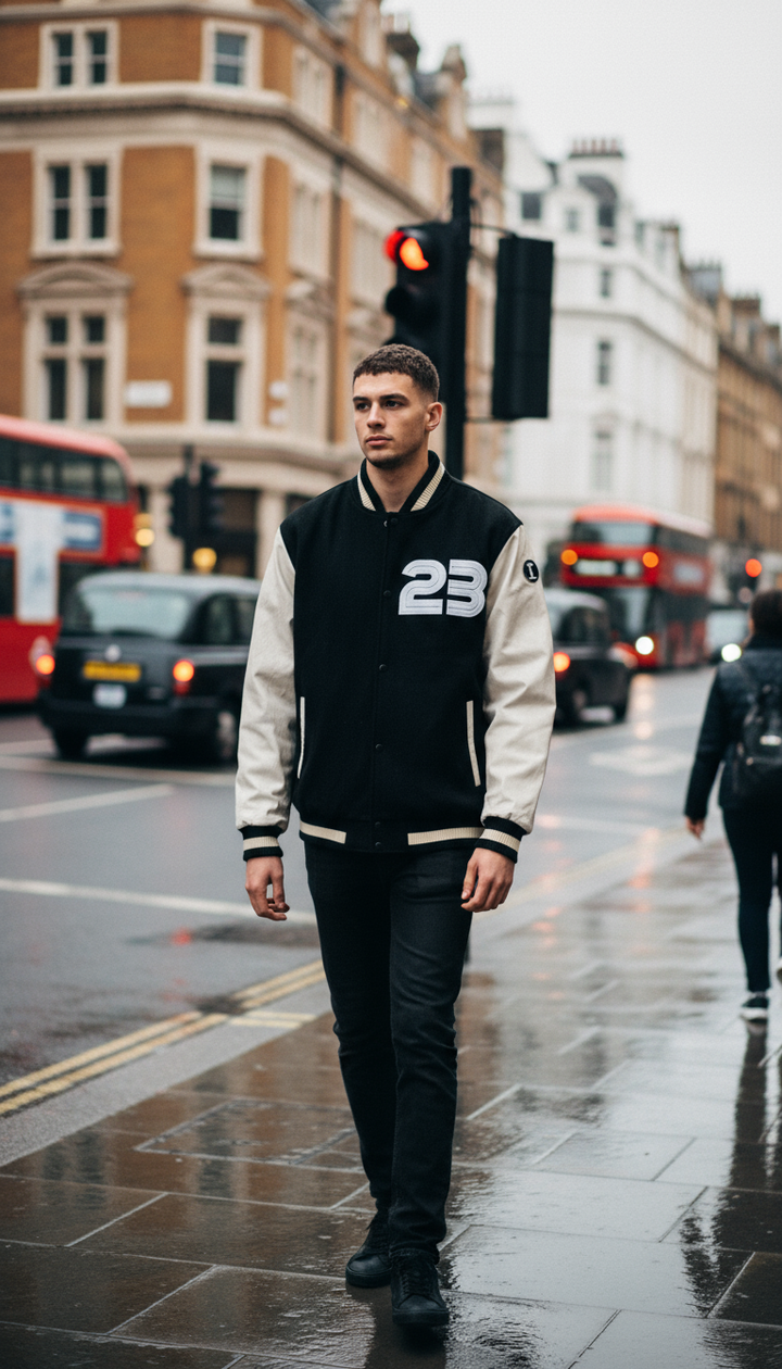 Clove Varsity Leather Wool