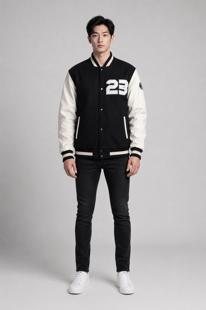 Clove Varsity Leather Wool