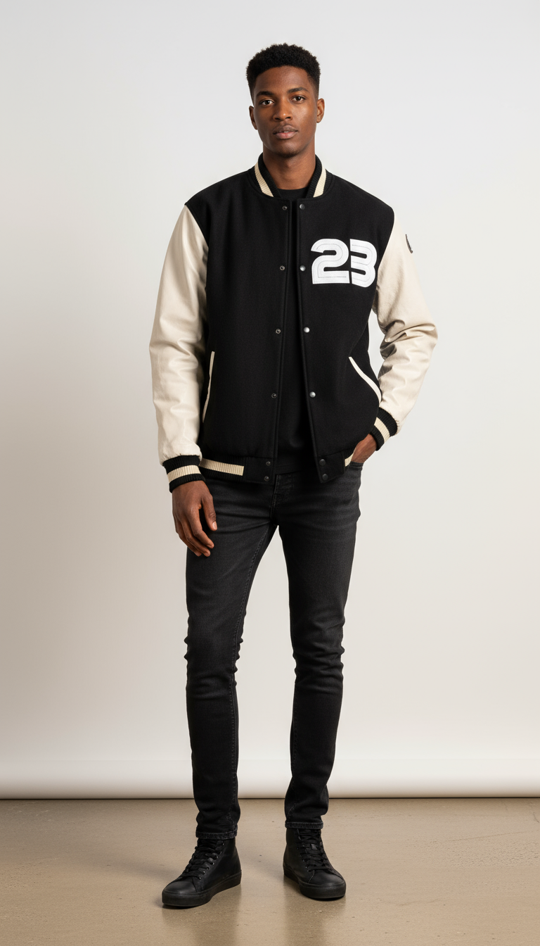 Clove Varsity Leather Wool