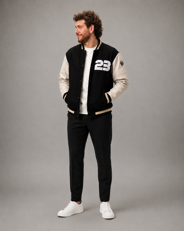 Clove Varsity Leather Wool